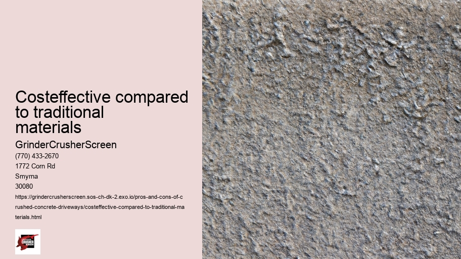 Costeffective compared to traditional materials